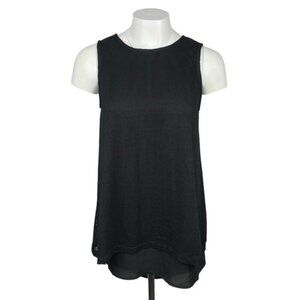 RUDSAK Sleeveless Tunic Blouse Combo Sz Small Black